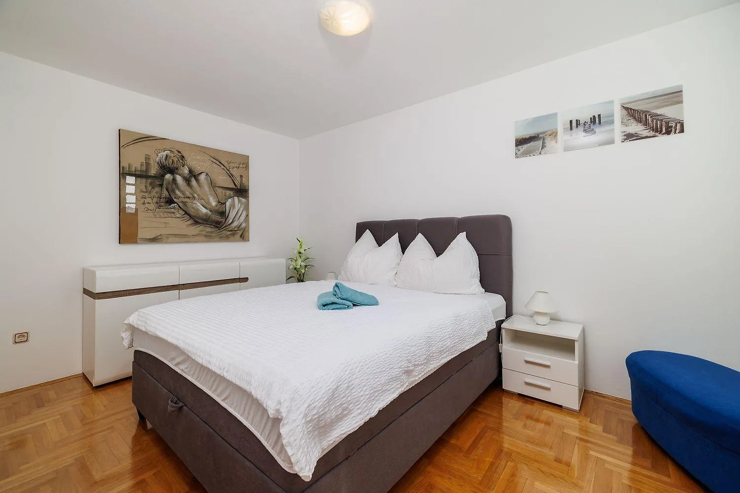Helles Apartment In Neubausiedlung Nur 500 Meter Zum Strand Mit Meerblick, Waschmaschine Crikvenica